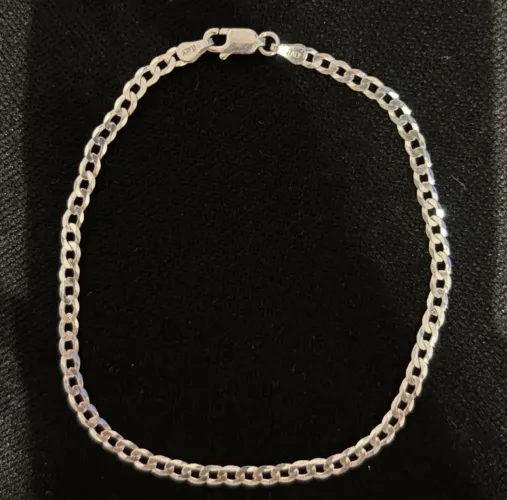 Pulseira de prata masculina