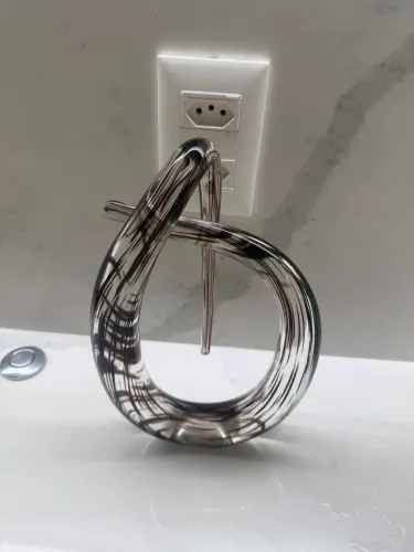 Escultura Decorativa em Vidro Artístico Soprado - Estilo Murano