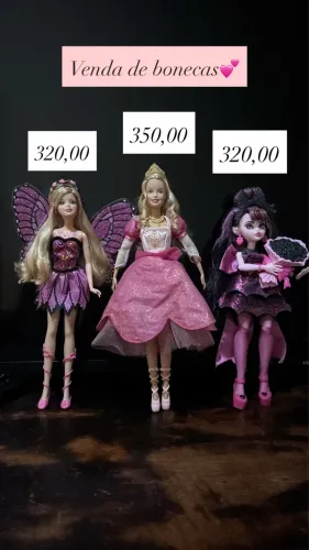 Barbie Butterfly, Barbie Genevieve, Draculaura Monster Ball