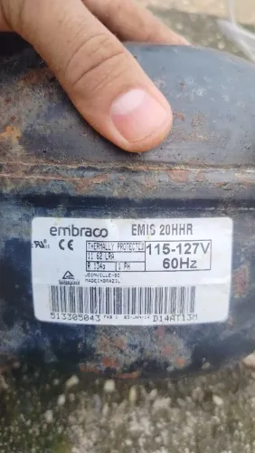 Motor compressor de geladeira 127v 1hp