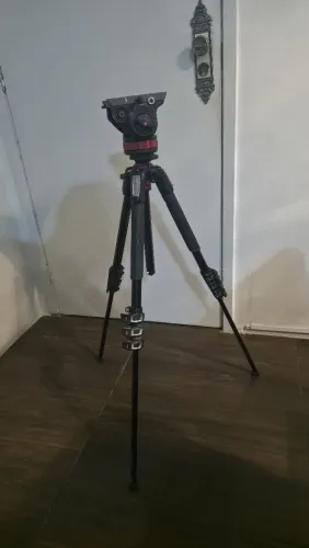 Tripé manfrotto 190 completo semi-novo