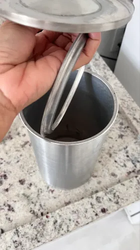 Lixeira Reforçada Inox De Embutir Pia Granito 5L ou 3L