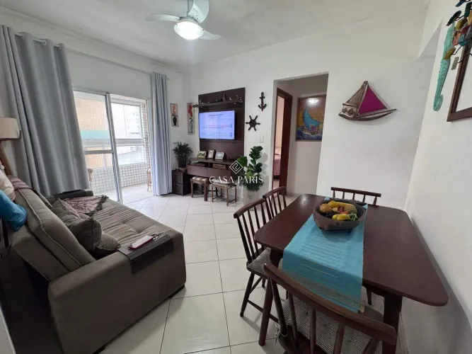 Apartamento mobiliado de 1 quarto à venda no Caiçara, Praia Grande