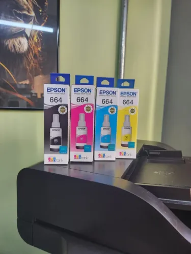 Tintas Epson 664 Originais - EcoTank (Preto, Ciano, Magenta e Amarelo)