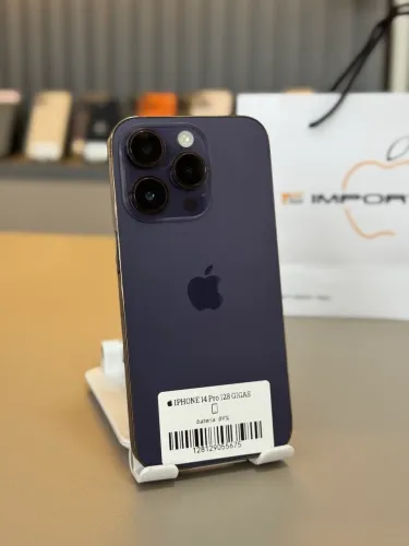 IPhone 14 Pro 128 gigas com acessórios