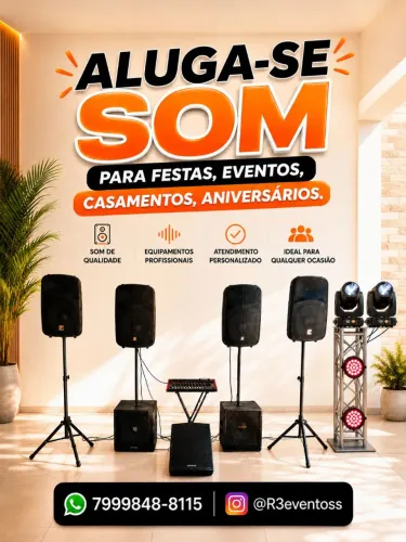 Aluga-se som para eventos 