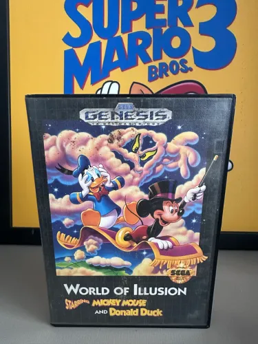 World of illusion Staring mickey mouse and Donald duck Mega Drive Genesis 
