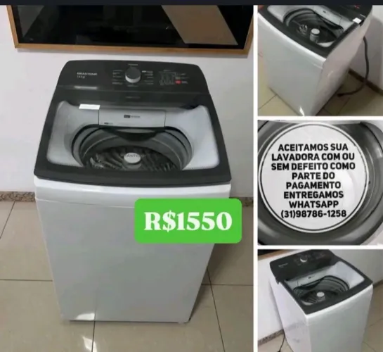 Máquina de Lavar 12kg da Brastemp Entrego