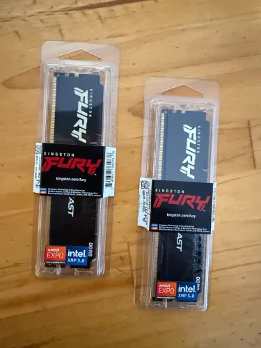 MEMÓRIA 16gb 2x8GB Dual channel DDR5 6000MHZ KINGSTON FURY BEAST, BLACK NOVO C NF