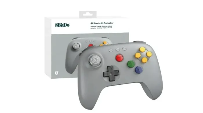 Controle 8bitdo N64 Bluetooth Sem Fio Switch 2 Pc Android