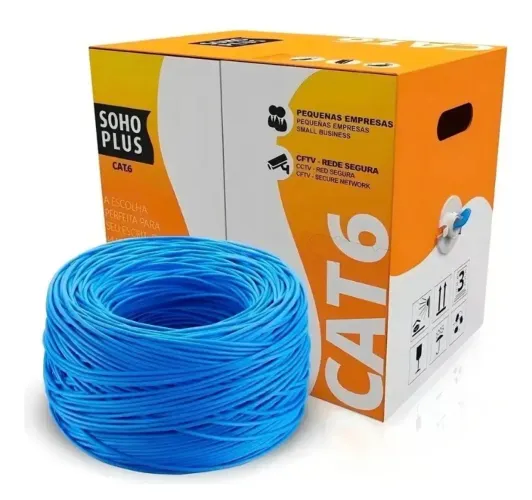 Cabo de rede cat6 furukawa - Miltilan AZUL cx com 305M