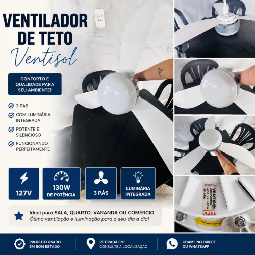 Ventilador de teto sem controle