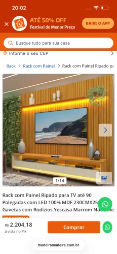 Painel ripado