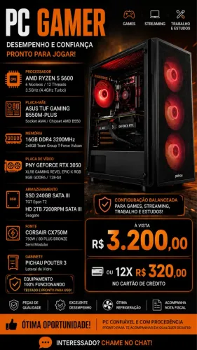 Computador GAMER Pichau