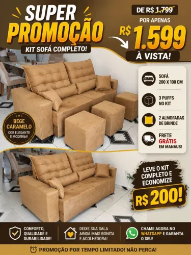 Sofás direto de fábrica
