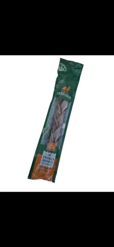 Trança Bovina Desidratada - Modedor Natural para Cães - Natuka (Grande)