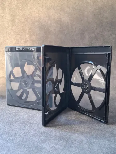 2 Capas Estojos Bluray 4K Original Dvd Duplo 2 Discos Cada