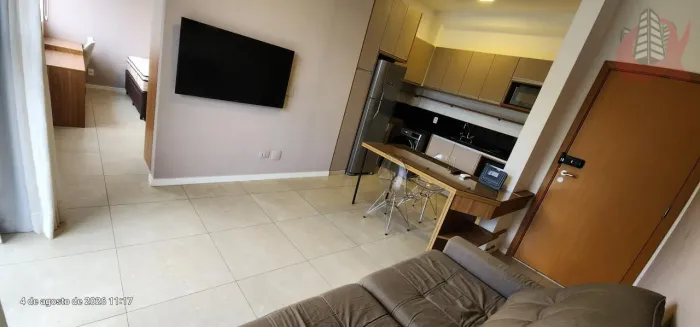 Apartamento para Locação em Santana de Parnaíba, Tamboré, 1 dormitório, 1 banheiro, 1 vaga