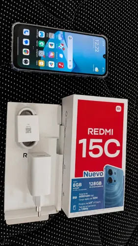 Smartphone redimi 15c novo na caixa( caixa aberta apenas pra teste)