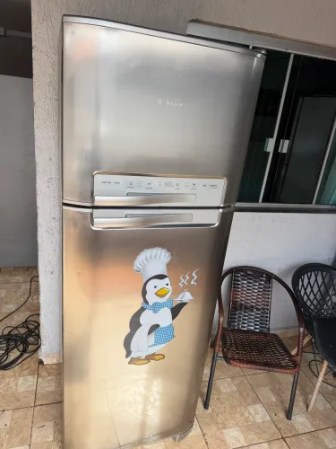 Geladeira Electrolux df50 inox frost free 460 litros