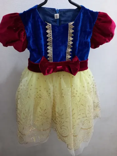 Vestido branca de neve luxo