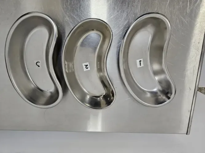 Cubas Rim Inox Hospitalar / Veterinária - Kit com 3 Unidades
