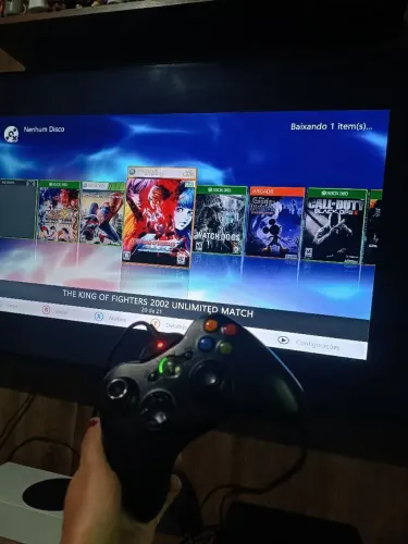 XBOX360 COM JOGOS NO HD 500G