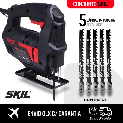 Kit Skil Serra Tico-Tico 220v + Conjunto de Lâminas