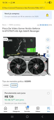 Rtx 750 Ti 4gb ddr5