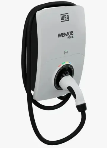 Estação de recarga carros elétricos wemob wall WEG