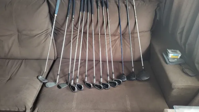 Conjunto de golfe: 13 tacos + bolsa | PING, Cleveland e R9