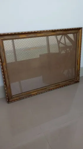 Moldura quadro com vidro altura 72 larg 100.