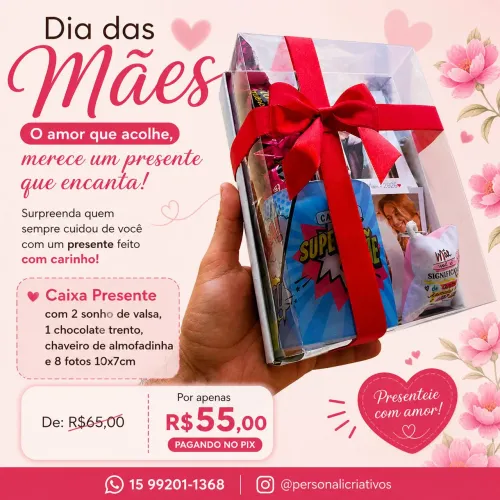 Caixa Presente Dia das Mães 