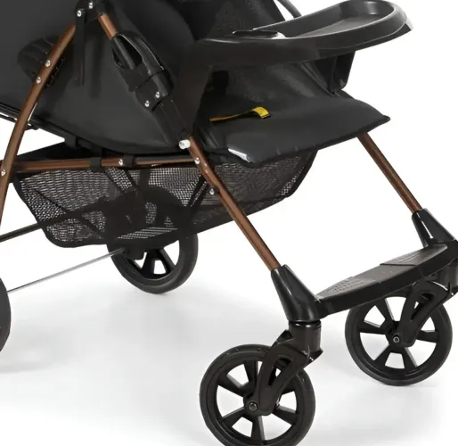 Carrinho De Bebê Romano 0 A 15kg Galzerano Cor Preto/Cobre