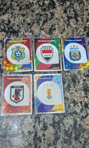 Escudos, figurinhas da copa