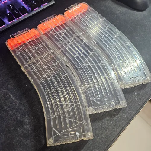 Carregador banana Nerf 15 dardos Transparente