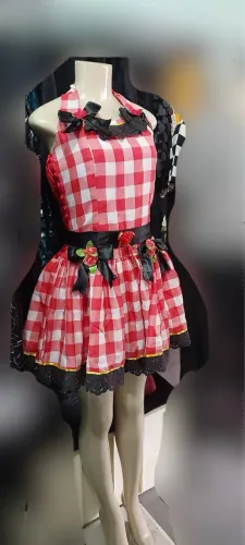 Vestido junina xadrez