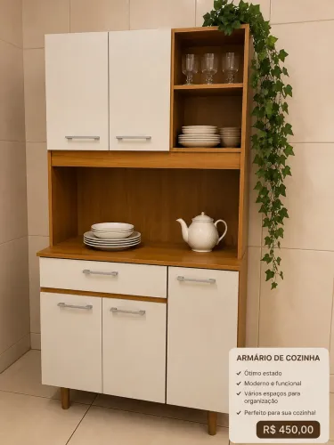 Armário de Cozinha - Excelente Estado | R$ 450