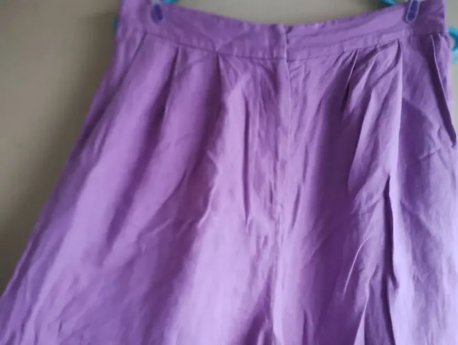 Calça de linho da grife Adriana Degreas Tam M