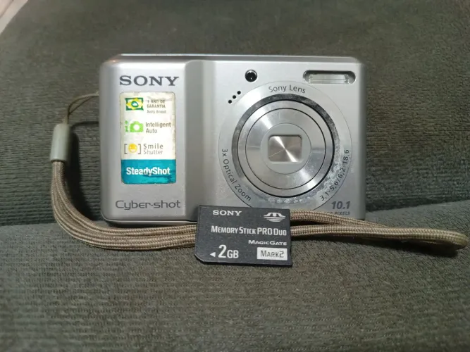 Câmera Digital Cyber Shot Sony 10.1 mp + Cartão de memória 