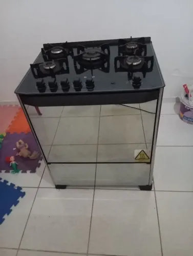 Fogão Dako Magister 5Q todo espelhado novinho completo funcionando tudo