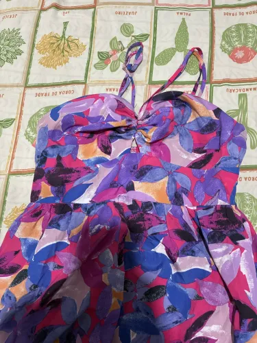 Vestido longo estampado 