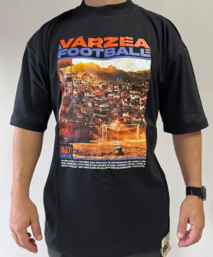 Camiseta oversized RJ7 estilosa - VÁRZEA FOOTBALL
