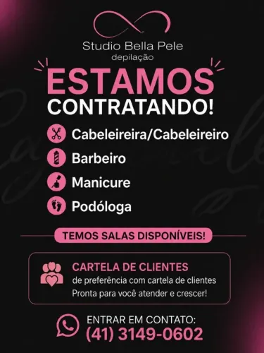 Cabeleireira, Barbeiro, Podóloga