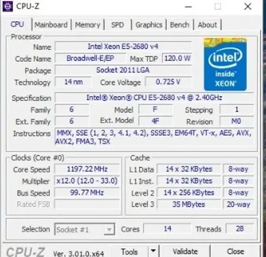 KIT XEON 2680 V4