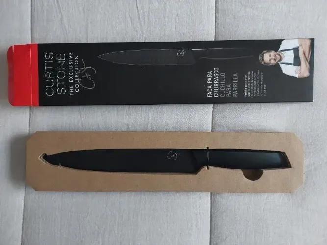 Faca Japonesa Para Churrasco Do Chef Curtis Stone - Coleção Muffato Cor Preto
