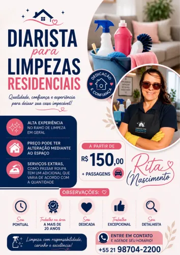 Diarista de limpeza