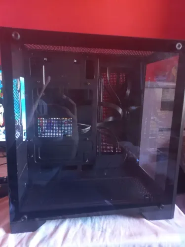 Gabinete Gamer Aquario Mancer Cv100, Mid-tower, Lat De Vidro Preto, Aberto hj novo