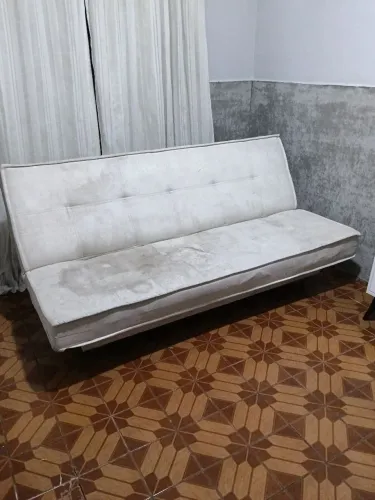 Sofá cama encosto dobrável