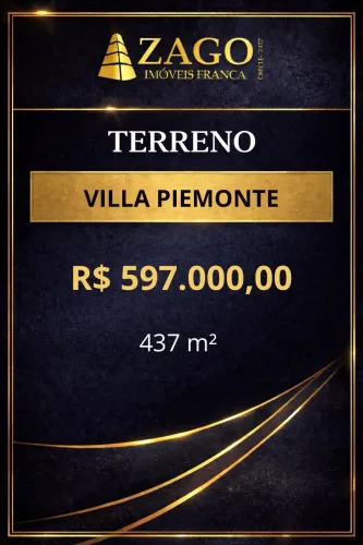 TERRENO RESIDENCIAL em FRANCA - SP, VILLA PIEMONTE